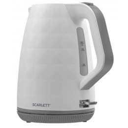 Чайник электрический Scarlett SC-EK18P49 1.7л. 2200Вт белый/серый корпус: пластик