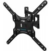Кронштейн для телевизора Kromax DIX-25 черный 24"-55" макс.20кг настенный поворотно-выдвижной и наклонный