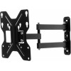 Кронштейн для телевизора Ultramounts UM900 черный 23"-43" макс.30кг настенный поворотно-выдвижной и наклонный