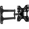 Кронштейн для телевизора Ultramounts UM900 черный 23"-43" макс.30кг настенный поворотно-выдвижной и наклонный
