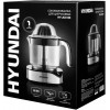 Соковыжималка цитрусовая Hyundai HY-JC4123 30Вт рез.сок.:1200мл. черный/нержавеющая сталь