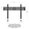 Кронштейн для телевизора Onkron FM6 черный 43"-85" макс.68.2кг настенный фиксированный
