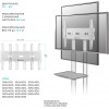 Стойка для телевизора Onkron TS1351 белая - напольная мобильная для экранов 32-65, макс. 50 кг