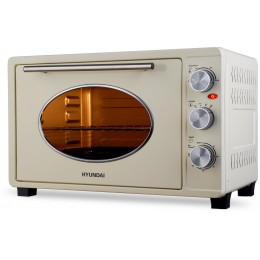 Мини-печь Hyundai MIO-HY084 33л. 1500Вт бежевый/хром