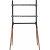 Подставка для телевизора Cactus CS-ST1247BKWN черный/орех 49"-70" макс.40кг напольный