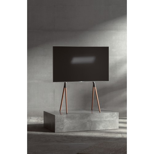 Подставка для телевизора Cactus CS-ST1247BKWN черный/орех 49"-70" макс.40кг напольный