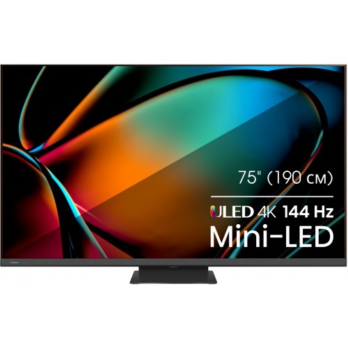 Телевизор LED Hisense 75" 75U8KQ темно-серый 4K Ultra HD 120Hz DVB-T DVB-T2 DVB-C DVB-S DVB-S2 USB WiFi Smart TV