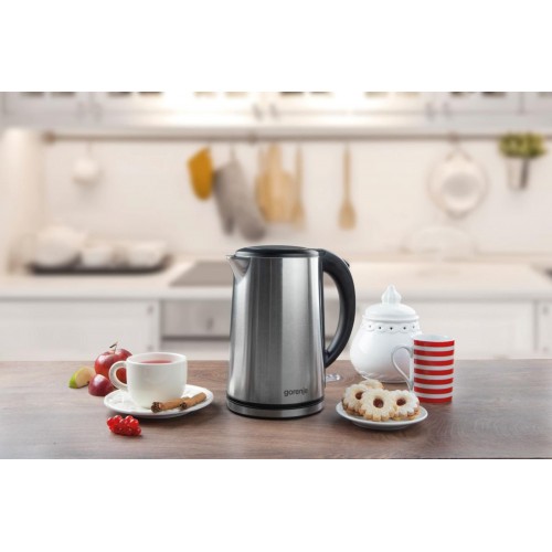 Чайник электрический Gorenje K15DWS 1.5л. 2200Вт нержавеющая сталь корпус: металл/пластик
