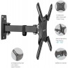 Кронштейн для телевизора Kromax CORBEL-4 черный 15"-42" макс.25кг настенный поворот и наклон