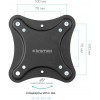 Кронштейн для телевизора Kromax CORBEL-4 черный 15"-42" макс.25кг настенный поворот и наклон