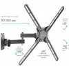 Кронштейн для телевизора Kromax CORBEL-7 черный 22"-65" макс.30кг настенный поворот и наклон