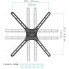 Кронштейн для телевизора Kromax CORBEL-7 черный 22"-65" макс.30кг настенный поворот и наклон