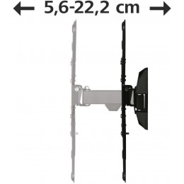Кронштейн для телевизора Hama 00220823 черный 32"-65" макс.20кг настенный поворот и наклон