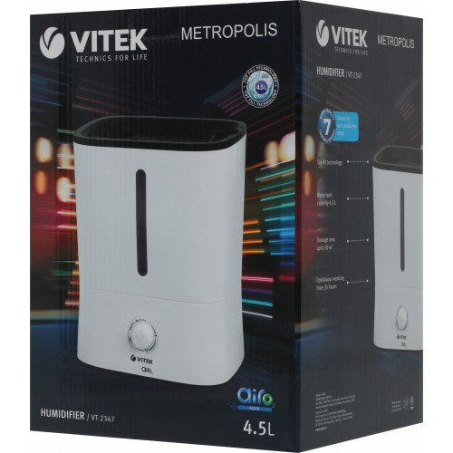Увлажнитель воздуха Vitek VT-2347 25Вт (ультразвуковой) белый