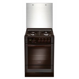 Плита Газовая Gefest ПГ 6300-03 0047 коричневый (стеклянная крышка) реш.чугун