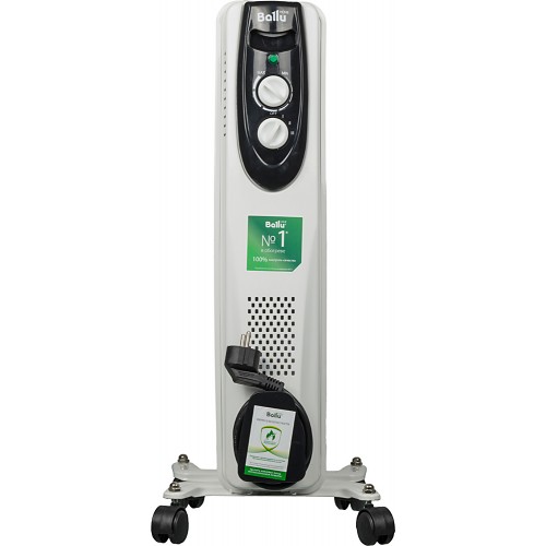Радиатор масляный Ballu Classic BOH/CL-05WRN 1000Вт белый/черный