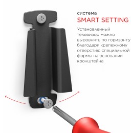 Кронштейн для телевизора Holder LCDS-5001 металлик 10"-32" макс.25кг настенный фиксированный