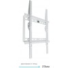 Кронштейн для телевизора Kromax IDEAL-3 белый 22"-65" макс.50кг настенный фиксированный