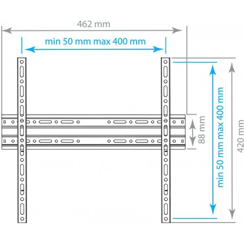 Кронштейн для телевизора Arm Media PLASMA-3 new черный 22"-65" макс.55кг настенный фиксированный