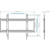 Кронштейн для телевизора Arm Media PT-100 черный 55"-100" макс.80кг настенный фиксированный