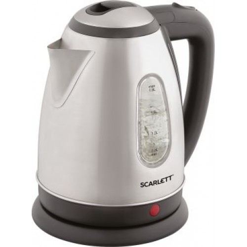Чайник электрический Scarlett SC-EK21S88 1.8л. 2200Вт черный/серебристый корпус: металл