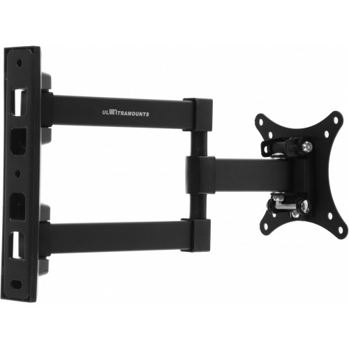 Кронштейн для телевизора Ultramounts UM893 черный 13"-27" макс.20кг настенный поворотно-выдвижной и наклонный