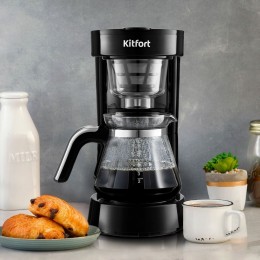 Кофеварка капельная Kitfort KT-759 700Вт черный