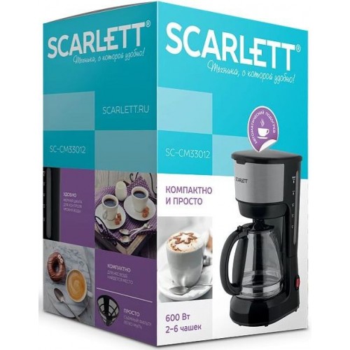 Кофеварка капельная Scarlett SC-CM33012 600Вт черный