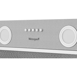 Вытяжка встраиваемая Weissgauff Box 455 Inox нержавеющая сталь управление: кнопочное (1 мотор)