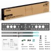 Кронштейн для телевизора Onkron UT12 черный 60-110 (макс. 120 кг) - настенный наклонный крепеж