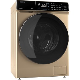 Стиральная машина Hiberg i-DDQ9-712 G класс: A+++ загр.фронтальная макс.:7кг золотистый инвертор