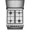 Плита Газовая Darina 1B1 GM 441 008 W белый/черный (стеклянная крышка) реш.чугун