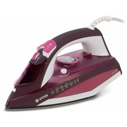 Утюг Vitek Luxure 1215-VT-03 2400Вт бордовый/белый