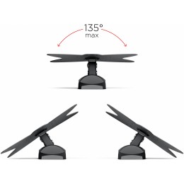 Кронштейн для телевизора Holder LCDS-5036 металлик 19"-50" макс.30кг настенный поворот и наклон