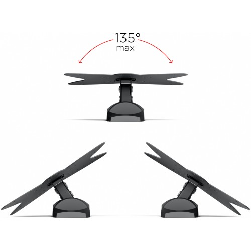 Кронштейн для телевизора Holder LCDS-5036 металлик 19"-50" макс.30кг настенный поворот и наклон