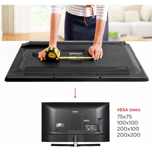 Кронштейн для телевизора Holder LCDS-5036 металлик 19"-50" макс.30кг настенный поворот и наклон