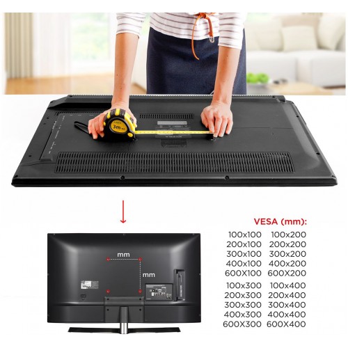 Кронштейн для телевизора Holder LCD-T6606 черный 32"-90" макс.60кг настенный наклон