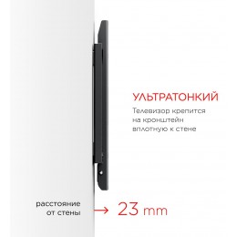 Кронштейн для телевизора Holder LCD-F2608 черный 19"-50" макс.40кг настенный фиксированный