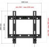 Кронштейн для телевизора Holder LCD-F2608 черный 19"-50" макс.40кг настенный фиксированный