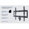 Кронштейн для телевизора Kromax IDEAL-3 черный 22"-65" макс.50кг настенный фиксированный