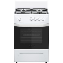 Плита Газовая Darina C 1001 W белый/черный (без крышки) реш.сталь