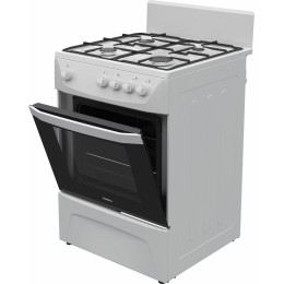 Плита Газовая Darina C 1001 W белый/черный (без крышки) реш.сталь