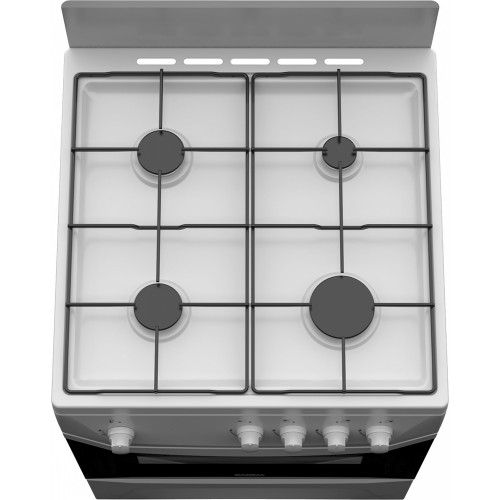 Плита Газовая Darina C 1001 W белый/черный (без крышки) реш.сталь