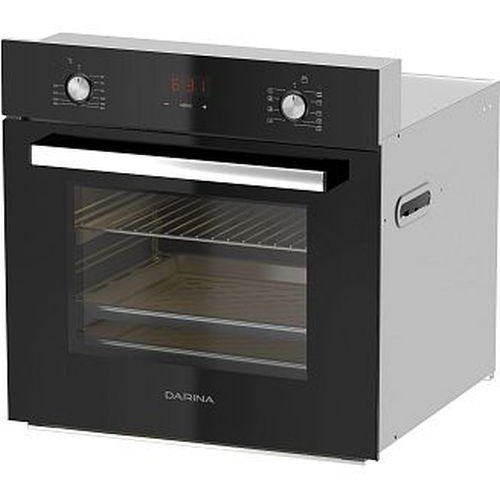 Духовой шкаф Электрический Darina 2V5 BDE 112 708 B черный/стекло черное
