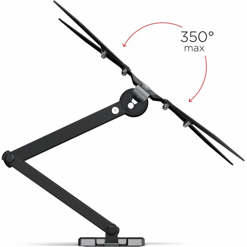 Кронштейн для телевизора Holder LCD-5566-B черный 32"-55" макс.45кг настенный поворотно-выдвижной и наклонный