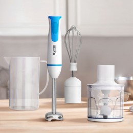 Блендер погружной Vitek VT-8530 1000Вт белый/бирюзовый