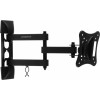 Кронштейн для телевизора Ultramounts UM895 черный 13"-27" макс.15кг настенный поворотно-выдвижной и наклонный