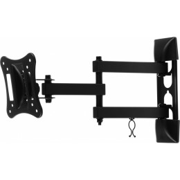 Кронштейн для телевизора Ultramounts UM895 черный 13"-27" макс.15кг настенный поворотно-выдвижной и наклонный