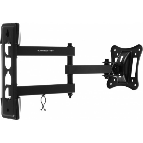 Кронштейн для телевизора Ultramounts UM895 черный 13"-27" макс.15кг настенный поворотно-выдвижной и наклонный