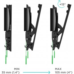 Кронштейн для телевизора Onkron TM4 черный 17"-43" макс.36.4кг настенный наклон